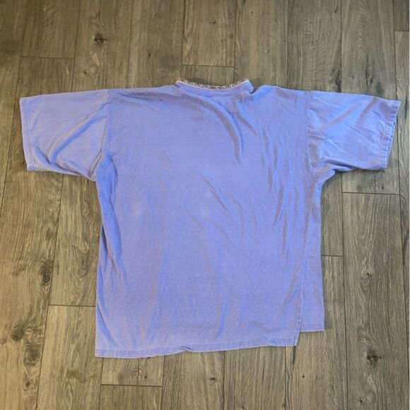 Vintage Surf Style Blue 80s 90s BURNIN' WATER TEXAS T Shirt XL - Picture 2 of 4